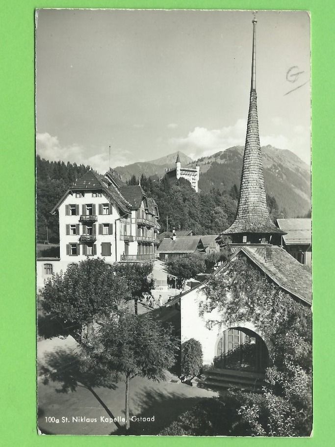 Cartoline postali: St. Niklaus Kappele, Gstaad – Usato da Zürich venduto da t24_de