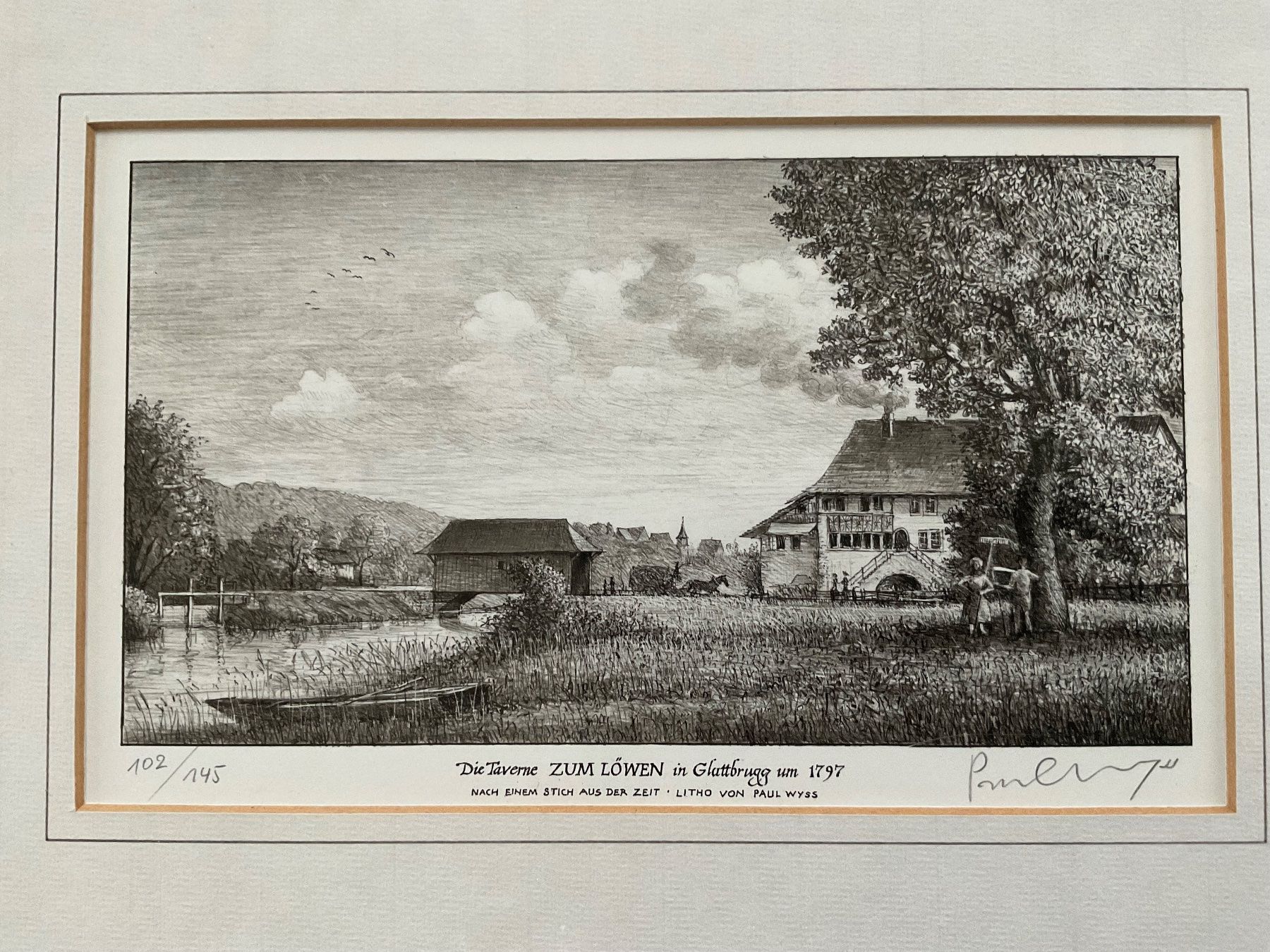 Grafiken & Lithographien: Lithographie Paul Wyss 36 x 27 cm – Gebraucht aus Pfäffikon ZH von Ben0707 1