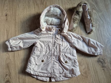 Kinder Winterjacke H&M Grösse 74 Rosa guter Zustand