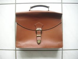 Vintage Ledermappe von Gérard Hénon Paris - Made in France
