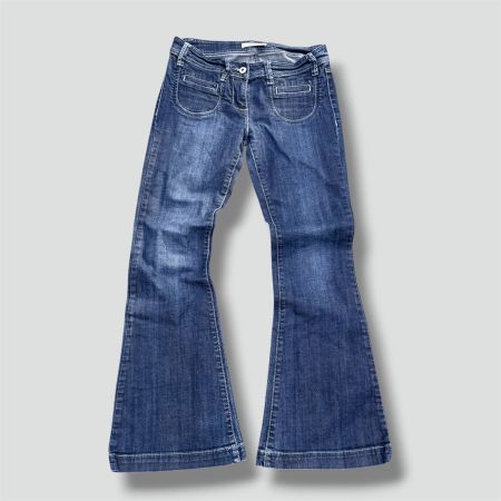 J’eans U vintage bootcut wide leg jeans damen retro