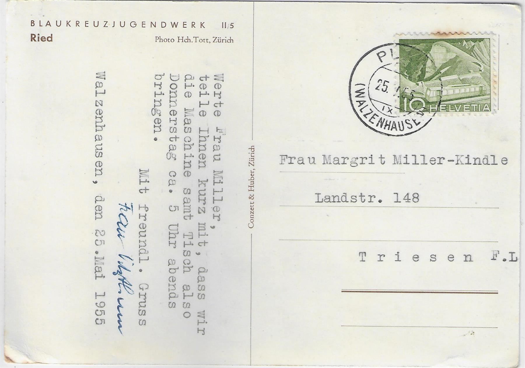 Cartoline postali: Blaukreu-Jugendwerk - Ried – Usato da Ettingen venduto da Kartenplanet 1