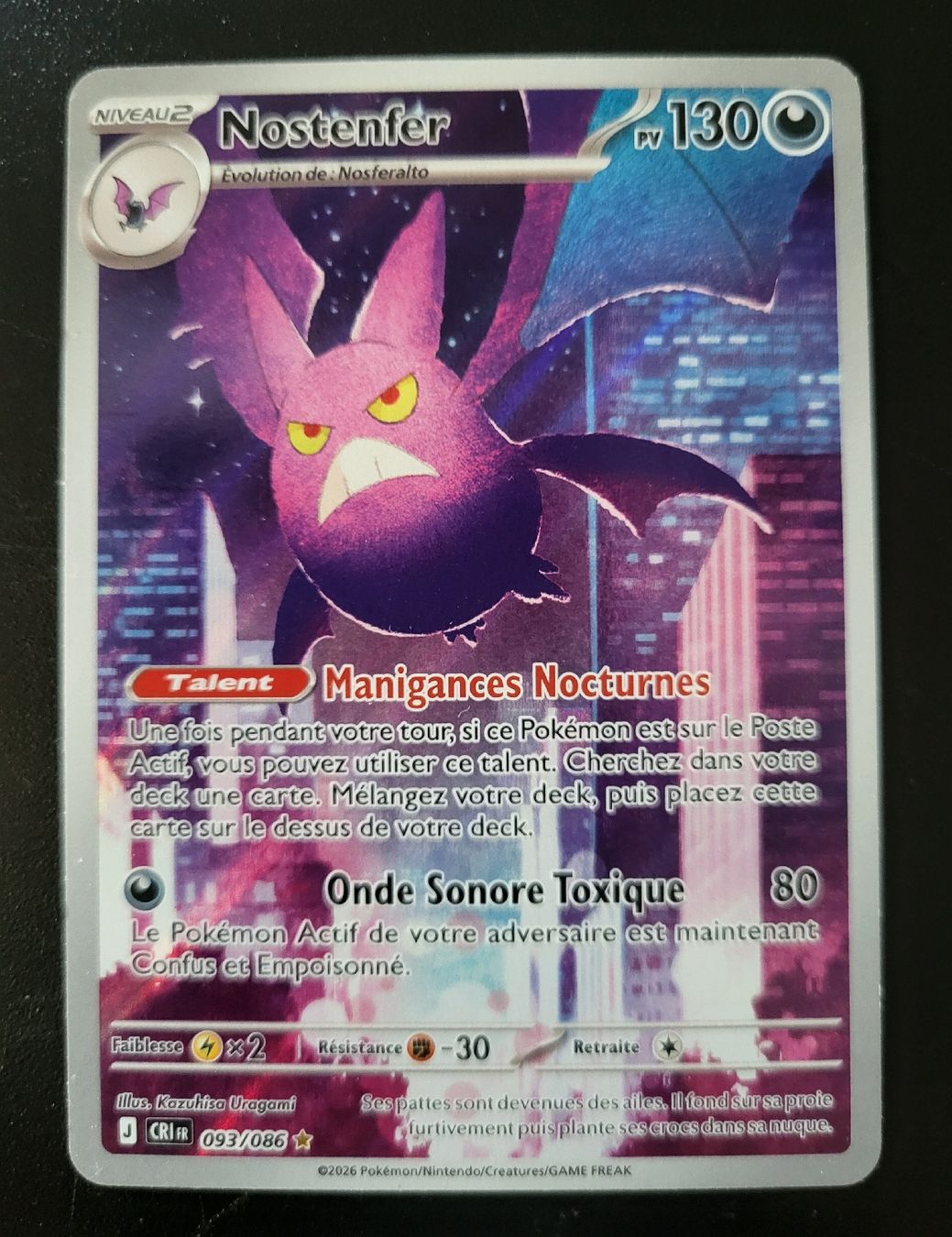 Pokémon Sammelbilder & Trading cards: Nostenfer Chaos ascendant FR – Neu (gemäss Beschreibung) aus St-Sulpice VD von cel_ysf7