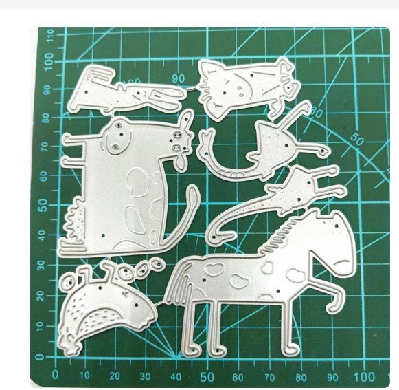 Schablonen: Neues Stanzschablonen-Set witzige Tierli – Neu und originalverpackt aus Effretikon von wenuss 2