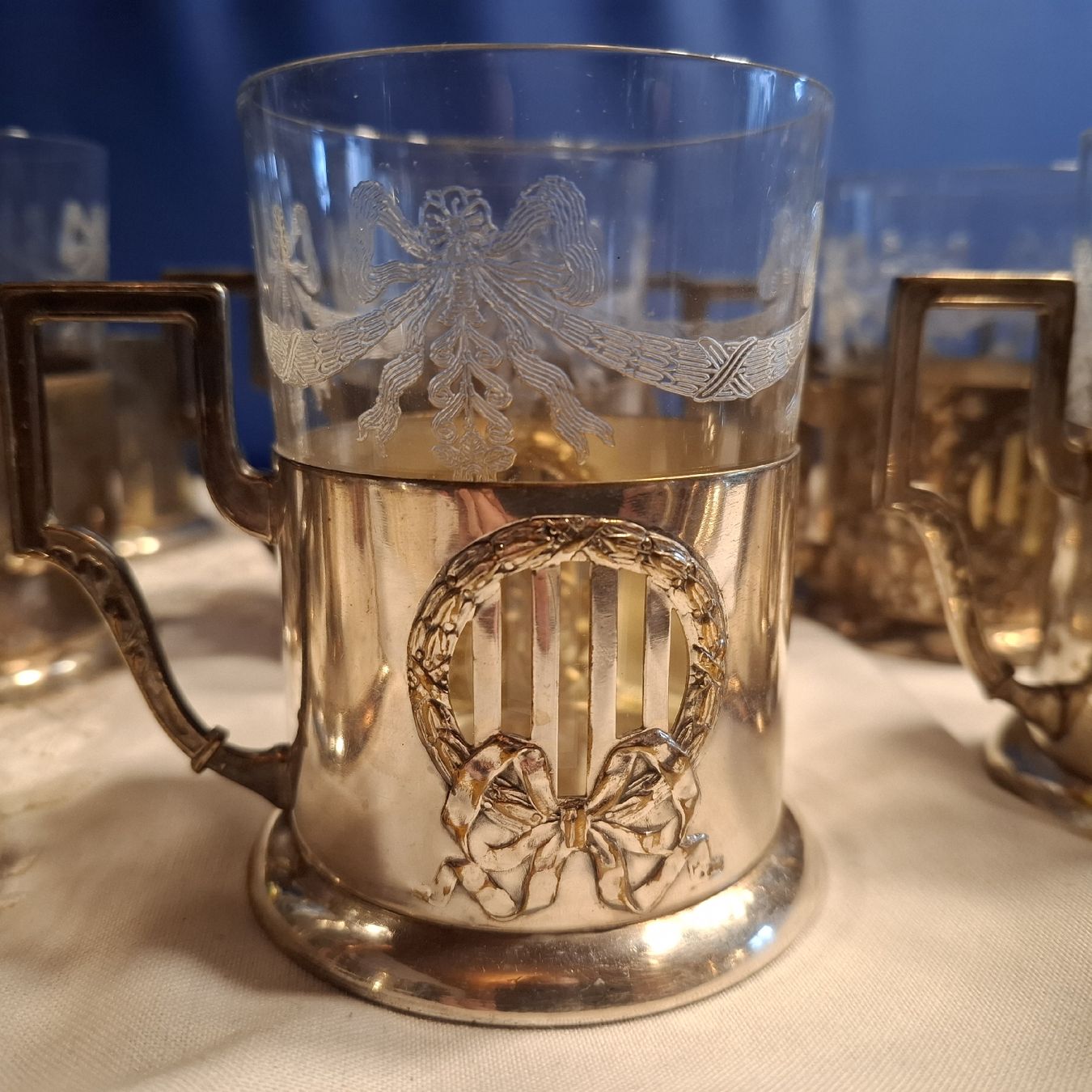 Verres: Antikes Gläser Set Versilbert 22 Einzelteile – D'occasion à Nürensdorf par DANG3REUX 5
