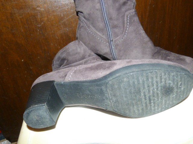 Gabor Scarpe da donna: Stiefeletten von Gabor, Gr. 6, grau Velours – Usato da Nunningen venduto da Fashion-Ave51 3