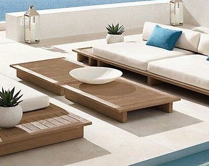 Set di tavolo e panche: Sitzgruppe Outdoor Sofa Gartenmöbel Gartensitzgruppe Teak – Nuovo e nell'imballaggio originale da Daisendorf venduto da Wohn-Kult 1