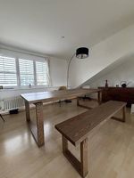 IKEA MÖRBYLÅNGA Esstisch 220×100 + Bank 180, Eiche braun