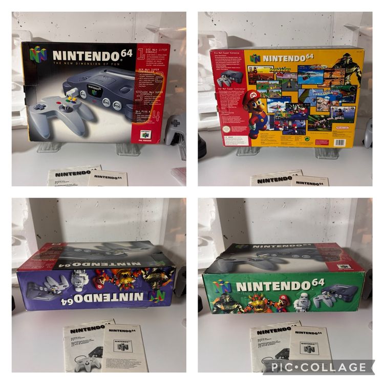 Nintendo N64 super Zustand wie neu mit Ovp ab 1.- 8