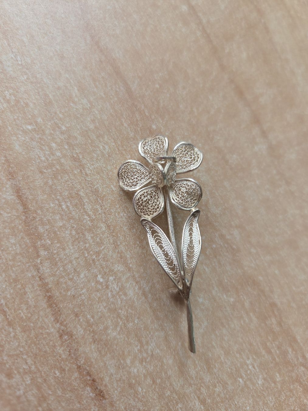 Spille & Fermagli: Vintage 800er Silber Brosche Blume – Usato da Winterthur venduto da katzen07