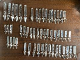 Lot de 53 pampilles en cristal