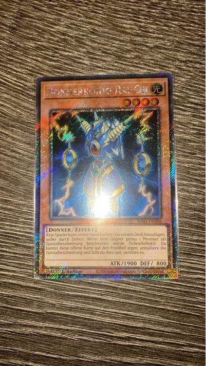 Yugioh Donnerkönig Rai-Oh Platinum Secret Rare 1
