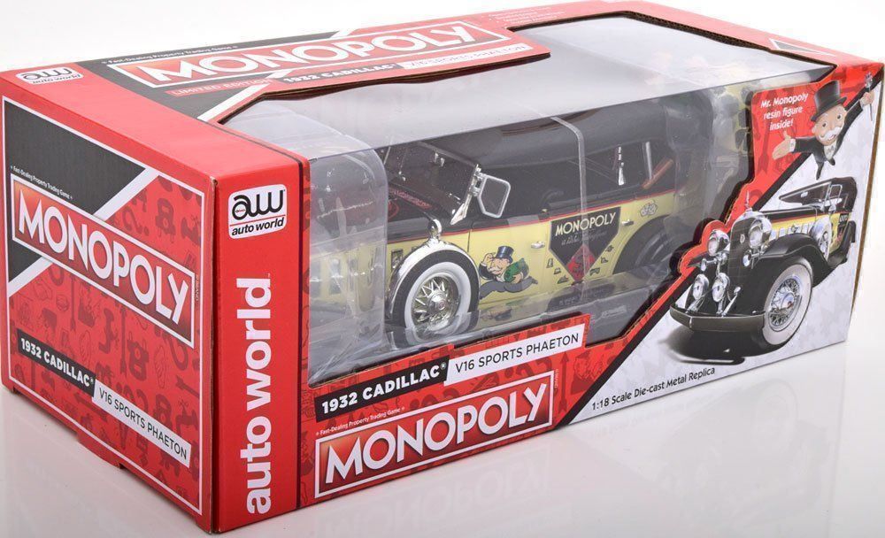 Cadillac Modellini d'auto: CADILLAC V16 PHAETON MR. MONOPOLY 1:18 – Nuovo e nell'imballaggio originale da Suhr venduto da Moebelsiralfred 4