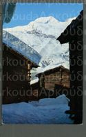 AK color Saas-Fee VS Stadelgruppe, Längfluh,14 x 9 cm ≈1969