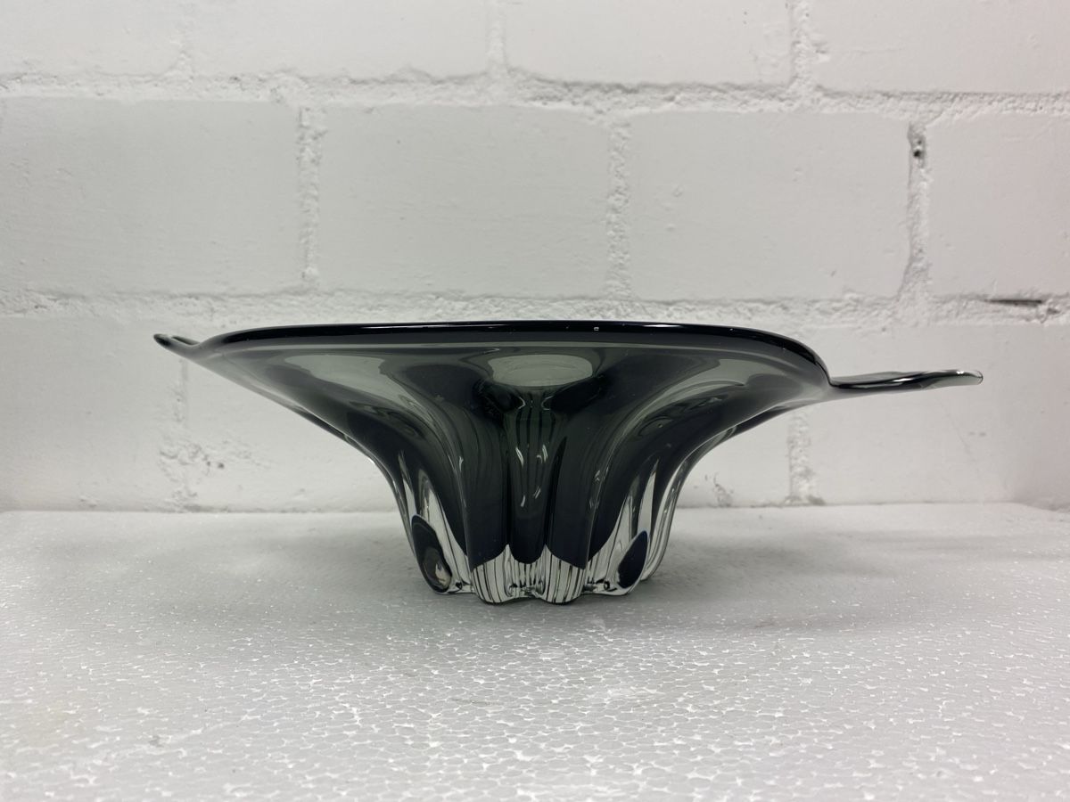 Murano Verres: Glas Schale grau modern Design Deko – D'occasion à sursee par trilli-tralli 2