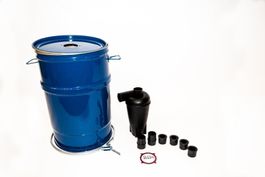 Zyklon Staubabscheider für den Staubsauger mit 55 Liter Fass