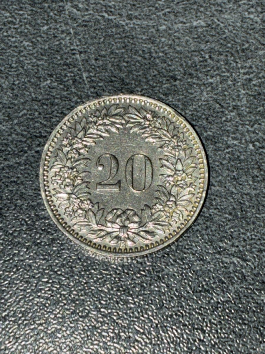 Tutti le monete: Nr. 58: 20 Rappen, schweizer Franken, 1933 – Usato da Burgdorf venduto da Yakari5165 1