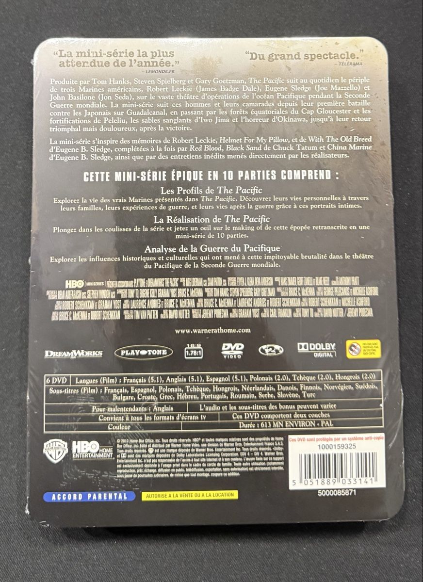 Tutti i DVDs: The Pacific DVD set with 6 discs + extra features – Nuovo e nell'imballaggio originale da Gland venduto da bfranck 1