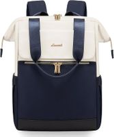 Rucksack | Laptop Tasche | Schule Reiserucksack Beige /Dblau