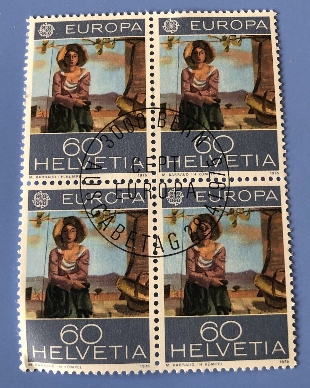 Tutti i francobolli: 4 er Block Nr.567 mit Vollstempel Bern – Usato da Aarau venduto da Billa007