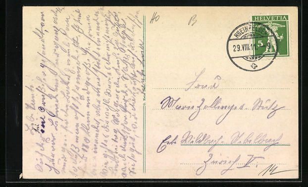 Cartoline postali: AK Rheinfelden, Sanatorium, 1911 – Usato da Berlin venduto da bartko-reher 1