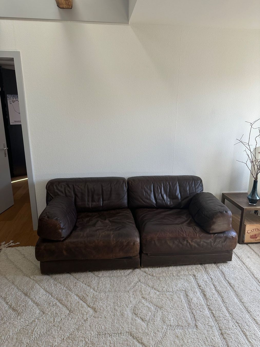 De Sede Divani: De Sede DS76 Design Leather Sofa/ Schlafsofa + Pflegeset – Usato da Zürich venduto da juwiel 1