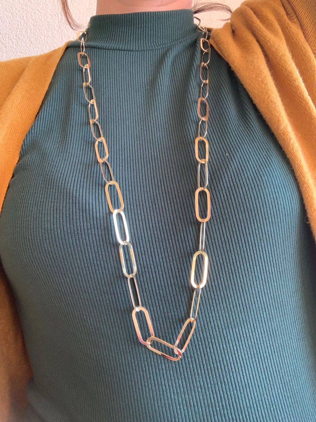Catenine: Sterling Flache Elemente vergoldet (88cm) – Nuovo (secondo la descrizione) da Laufen venduto da Bellebellezza 1