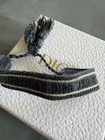 Bracciale Dior J'Adior tessuto grigio con nappe usato