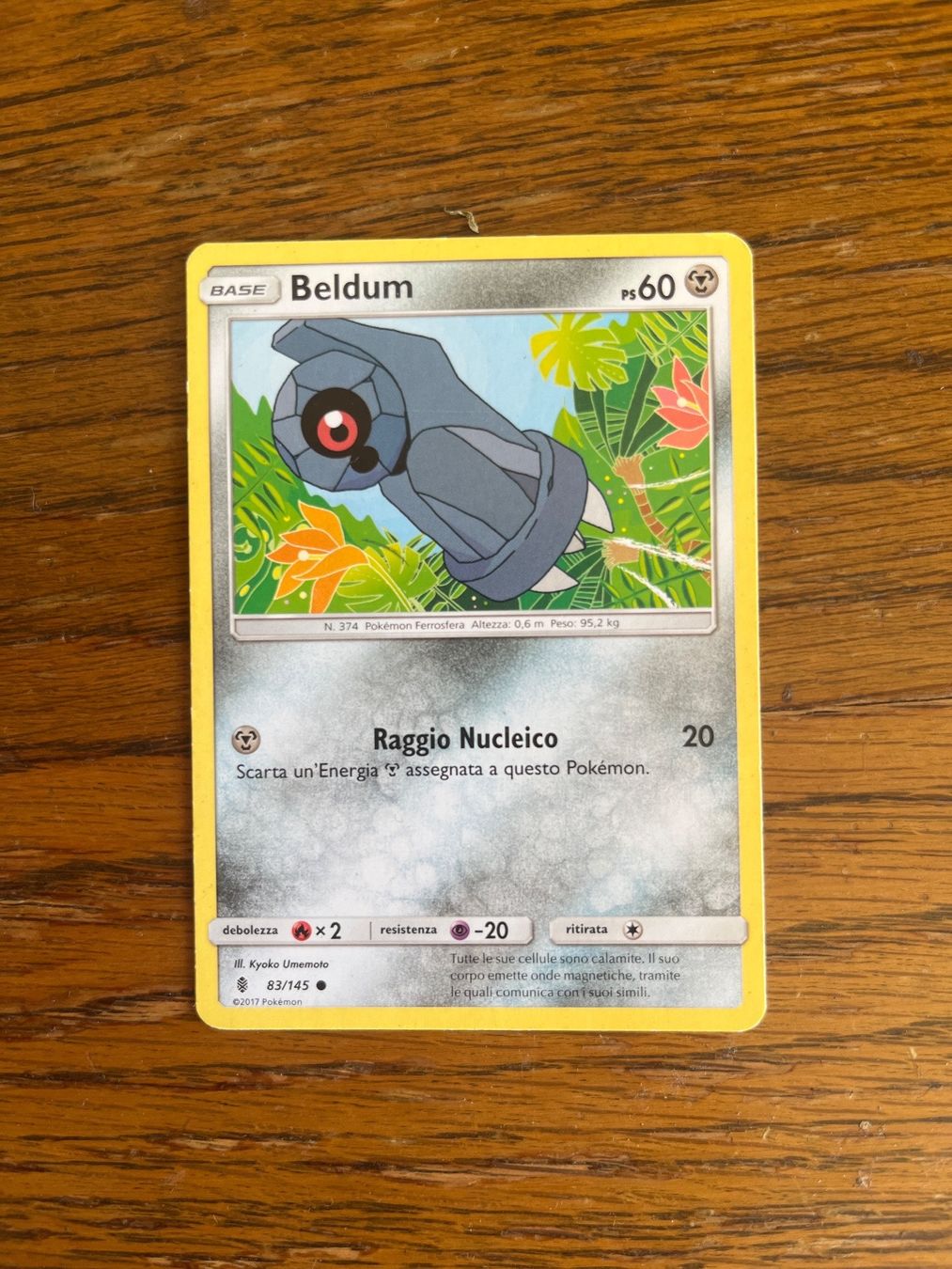 Pokémon Sammelbilder & Trading cards: Carte Pokemon Beldum - Guardians Rising - IT – Gebraucht aus Vernayaz von Darkfrost