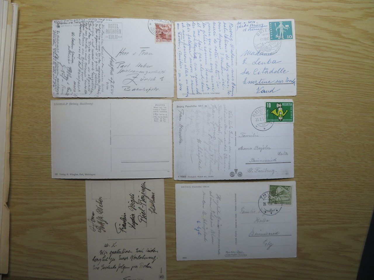 Cartoline postali: Brienz / Brünig 6 Ansichtskarten 4x gelaufen – Usato da Spreitenbach venduto da heitersberg54 7