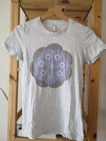 BONOBO Fan T-Shirt AMERICAN APPAREL Gr. S hellgrau meliert