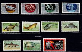 Briefmarken 11x DDR 20