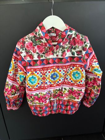 Mädchenjacke Dolce & Gabbana Blumenmuster Grösse 104