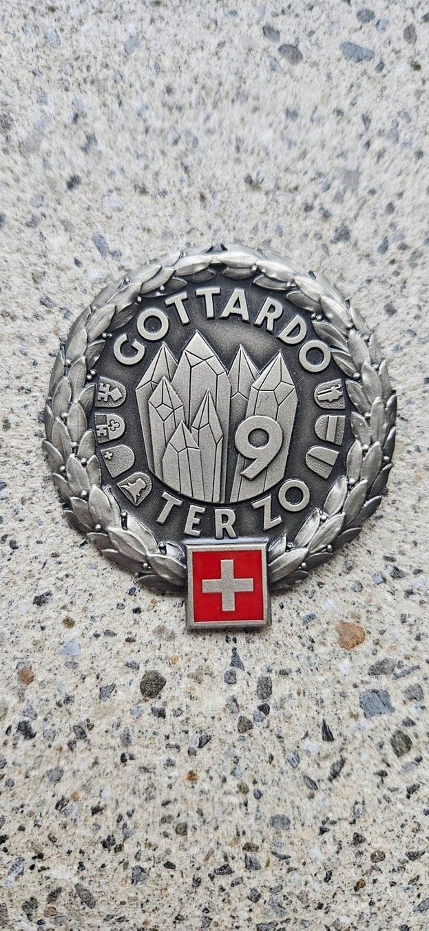 Schweizer Armee Placchette & Badge: *** Beretemblem Silber Schweizer Armee *** – Nuovo e nell'imballaggio originale da Riedholz venduto da fr_sIruP