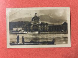 Alte Ansichtskarte Luzern Bahnhof Stanserhorn Zustand wie ab