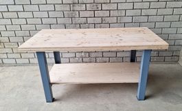 Werkbank Holz Metall 160x80cm stabil guter Zustand
