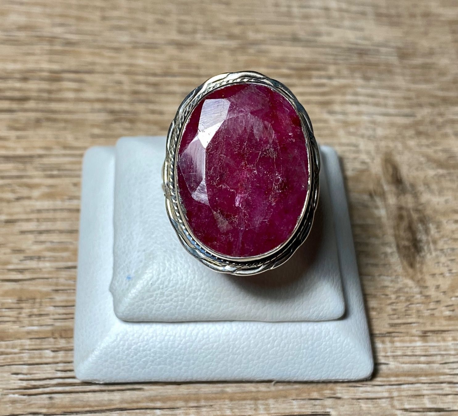 Ringe: orientalischer Silberring mit grossem natürlichem Rubin – Neu und originalverpackt aus Laax von Kiki_Kingdom3 5