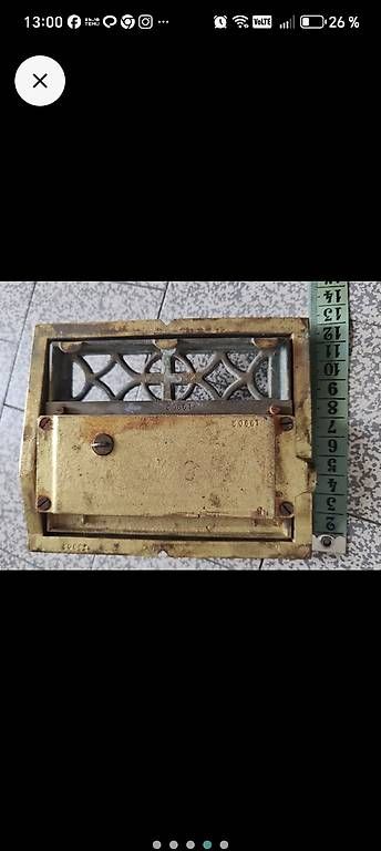 Altro per la casa: Antikes Briefkasten - Element aus Messing  – Usato da Wila venduto da neu_s8qs 3