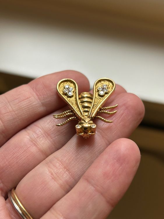 GamTelightpe Broche Tournesol Orange Avc Abeille Sunflower With Bee