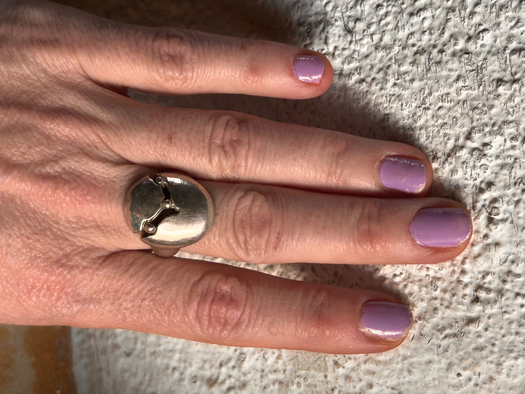 Anelli: Silber Ring EGG DESIGNER (Grösse 58) – Usato da Dittingen venduto da Bellevista 1