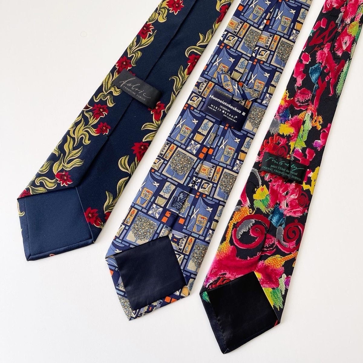 Fabric Frontline Cravatte: SET OF THE SILK HAND MADE TIES – Nuovo (secondo la descrizione) da Emmen venduto da Avviivva_Com2023 1