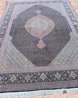 Perser Teppich Täbriz Mahi mit Seide 250x350 cm,Sehr schön 