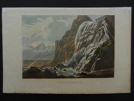 Chute de Pissevache Aquatinta