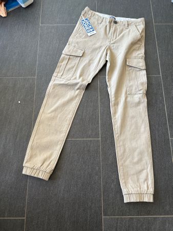 Pantalons cargo Jack & Jones beige taille L état neuf