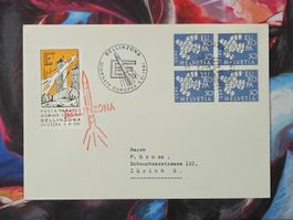CL34 Enveloppe + Timbre Suisse 1961