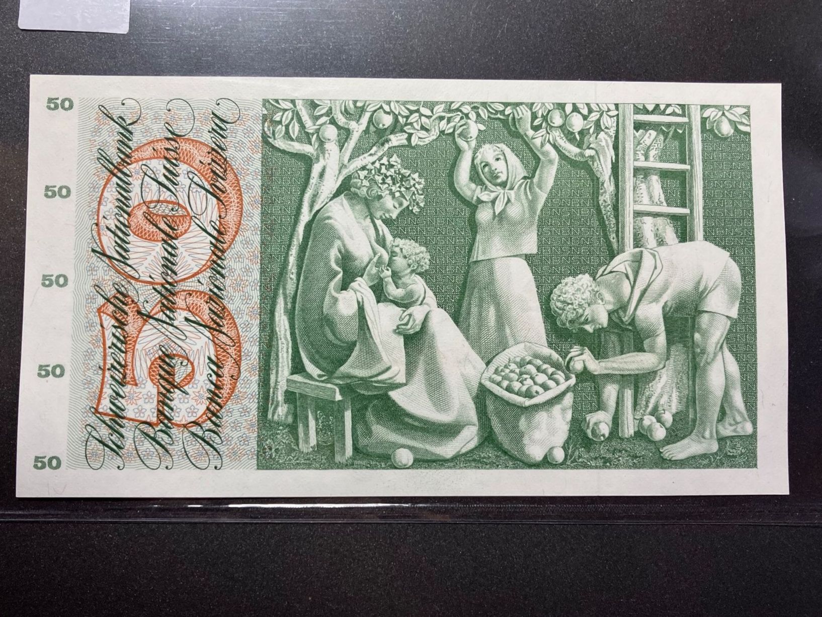 Banconote: 50 Franken Banknote unz. 1969 – Nuovo (secondo la descrizione) da untervaz venduto da Wingert 1