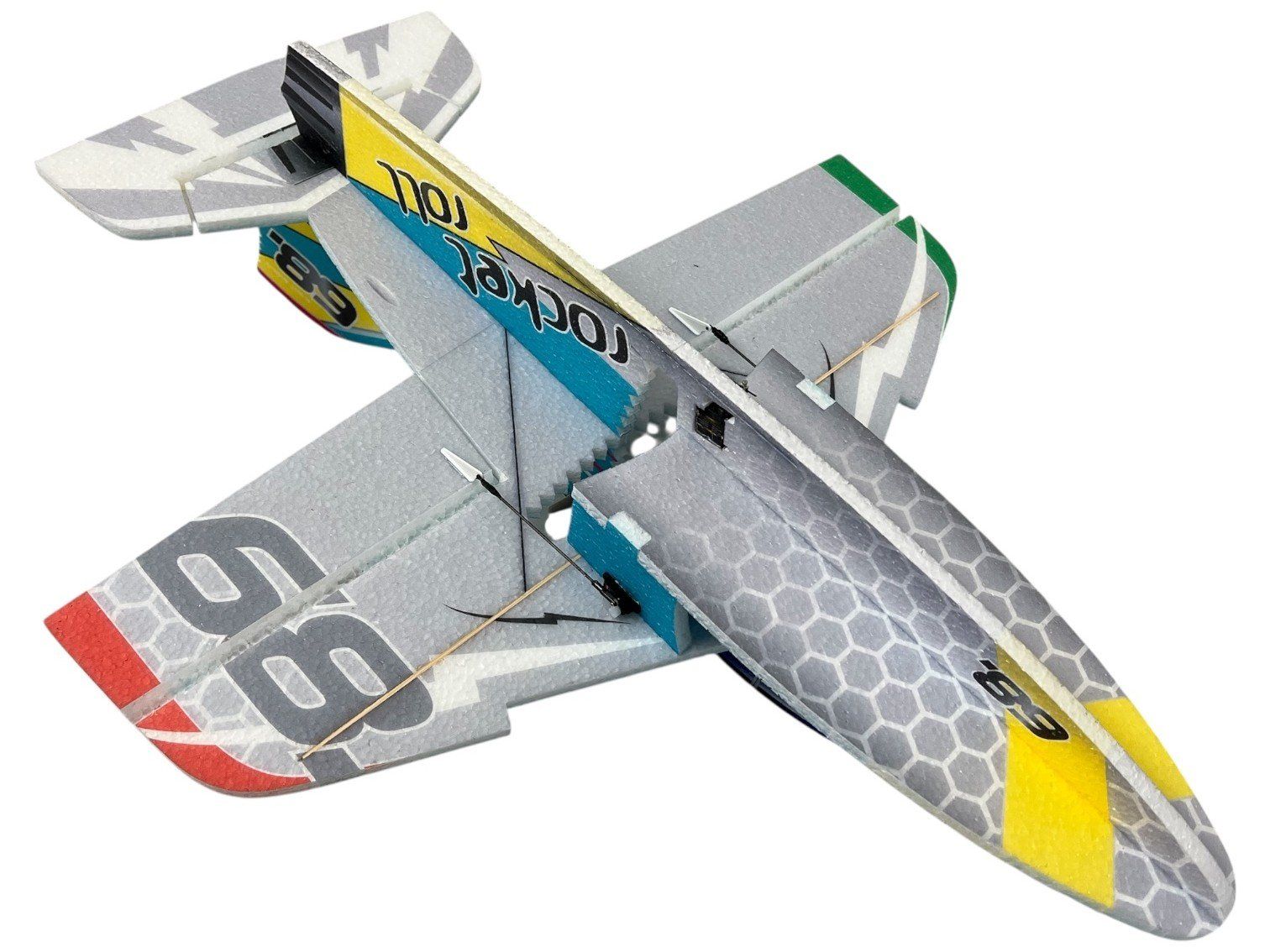 Modellismo RC: Cartoon Jet Rocket Roll 68, Spw 570mm, KIT-Version aus EPP – Nuovo e nell'imballaggio originale da Entlebuch venduto da Hebu 4
