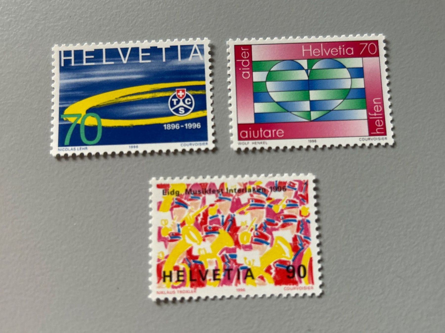 Tous les timbres: Briefmarke - Schweiz - Schweiz 1996 - postfrisch – Neuf (Voir description) à Villnachern par RicardoMary