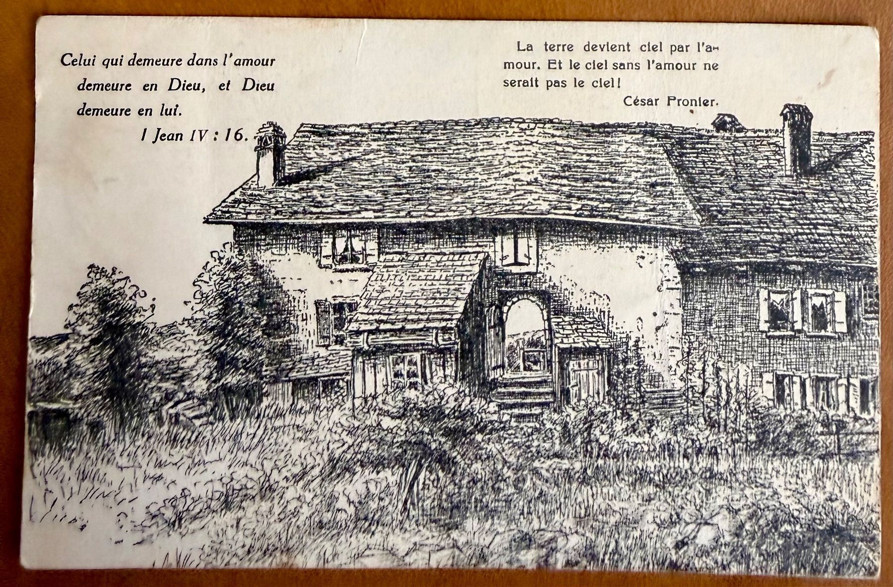 Cartoline postali: Bremblens - Morges - Dessin 1929 – Usato da Lutry venduto da Ediego