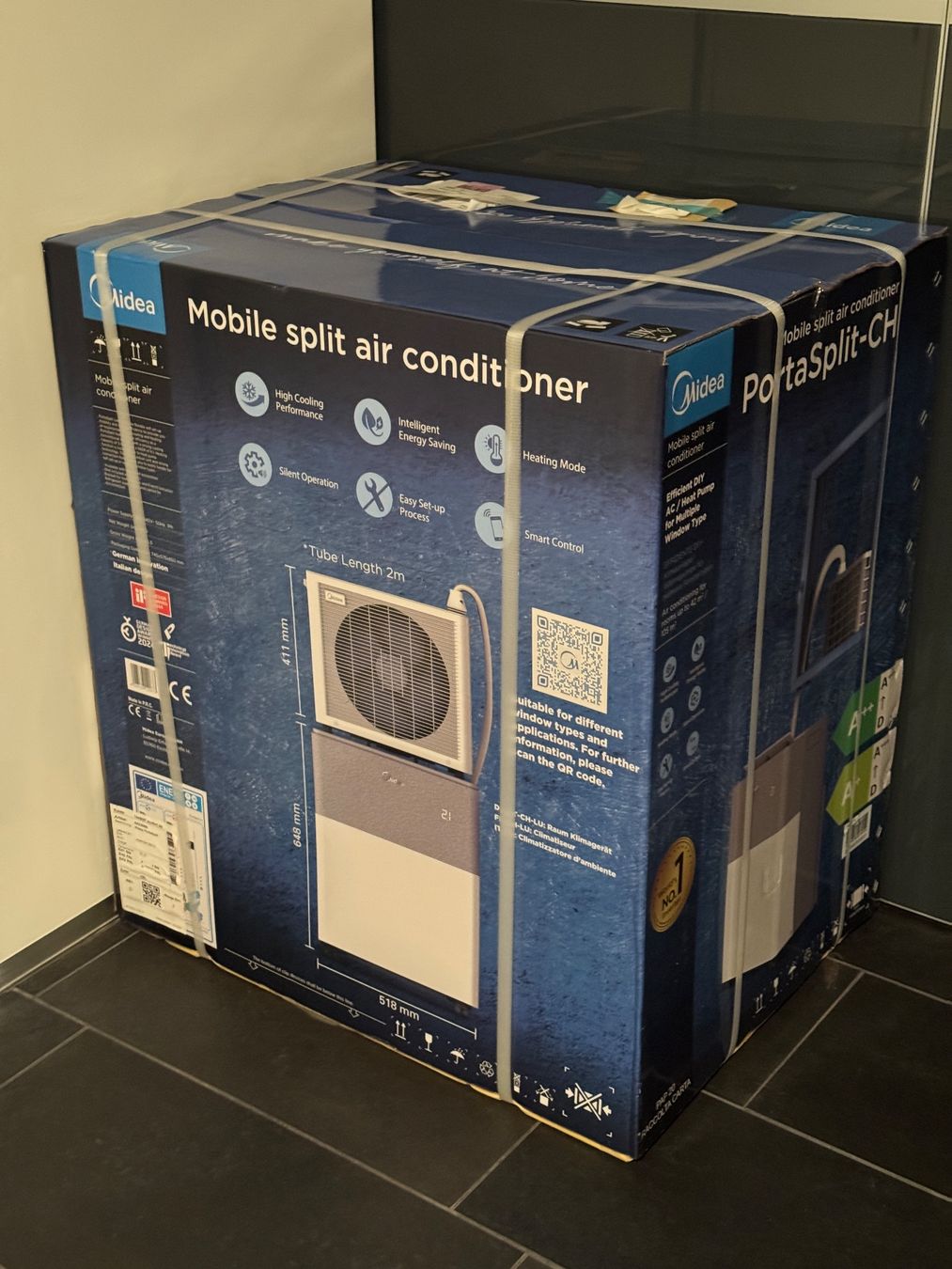 Midea PortaSplit-CH 12000 BTU Klimagerät Air Con – Fabrikneu (Neu und ...